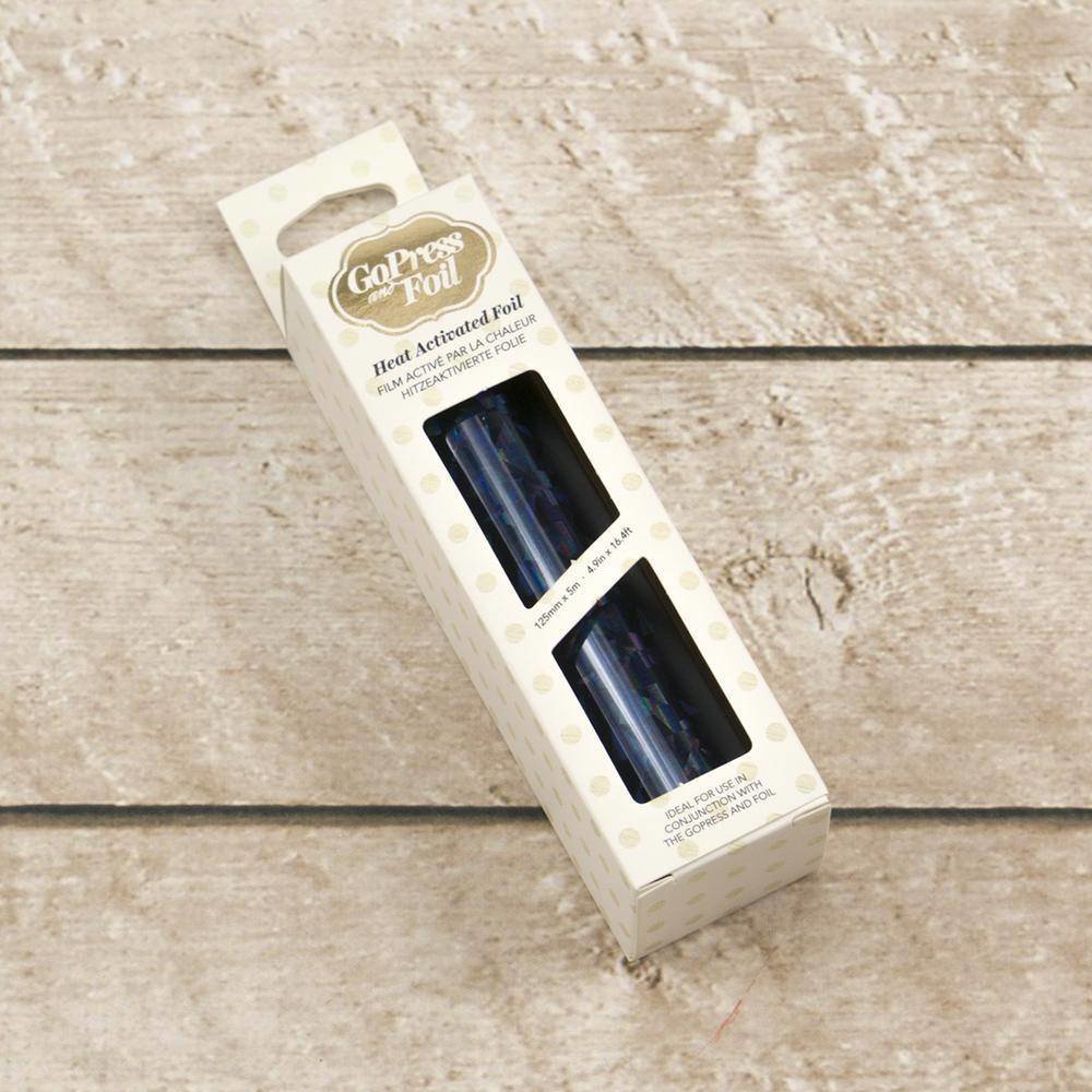 Couture Creations Heat Activated Foil Black Iridescent Triangular Pattern (CO726067)