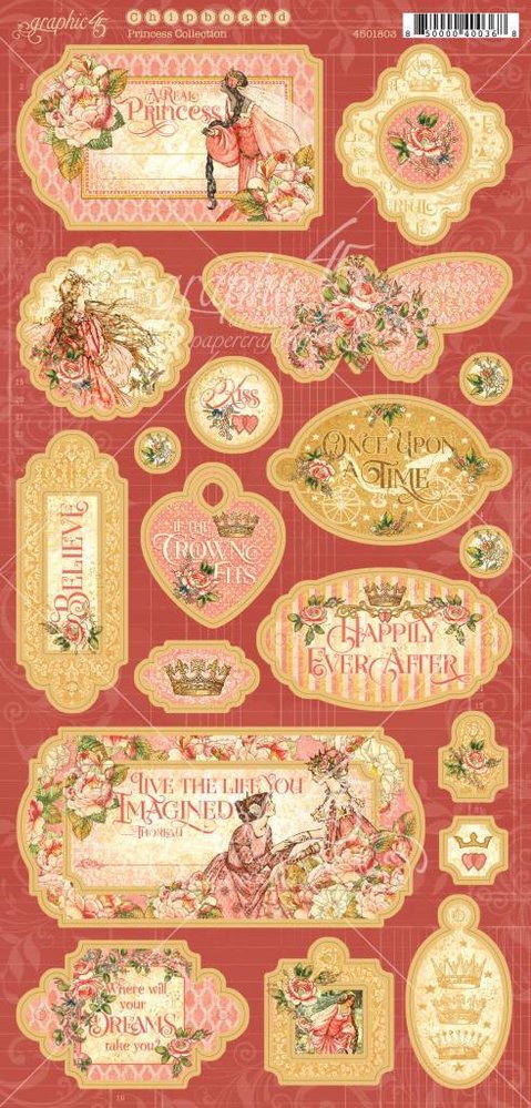 Graphic 45 Princess Chipboard (4501803) Graphic 45 Princess Chipboard (4501803)