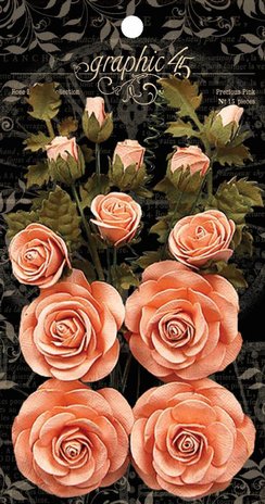 Graphic 45 Precious Pink Linen Flowers (4501786)