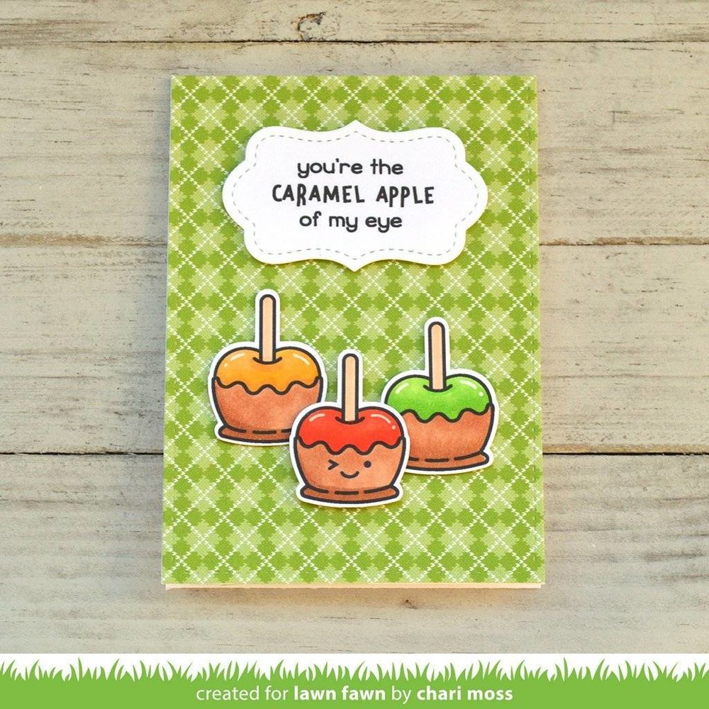 Lawn Fawn Caramel Apple Clear Stamps (LF1759) Lawn Fawn Caramel Apple Clear Stamps (LF1759)