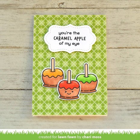 Lawn Fawn Caramel Apple Clear Stamps (LF1759) Lawn Fawn Caramel Apple Clear Stamps (LF1759)
