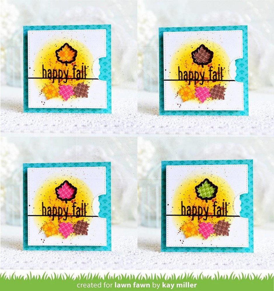 Lawn Fawn Reveal Wheel Fall Leaf Add-On Dies (LF1793)