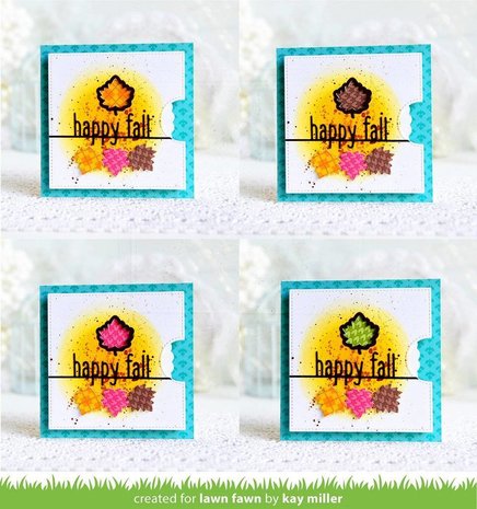 Lawn Fawn Reveal Wheel Fall Leaf Add-On Dies (LF1793)