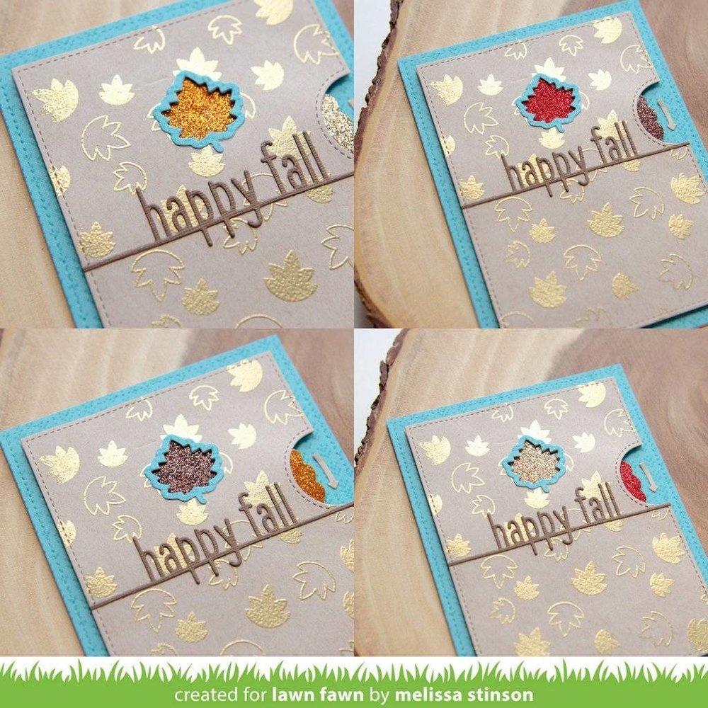 Lawn Fawn Reveal Wheel Fall Leaf Add-On Dies (LF1793)