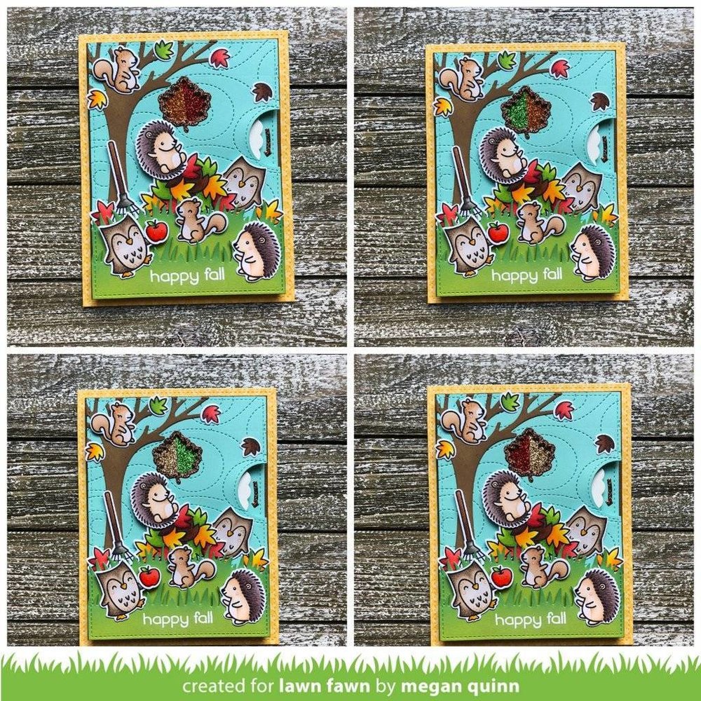 Lawn Fawn Reveal Wheel Fall Leaf Add-On Dies (LF1793)