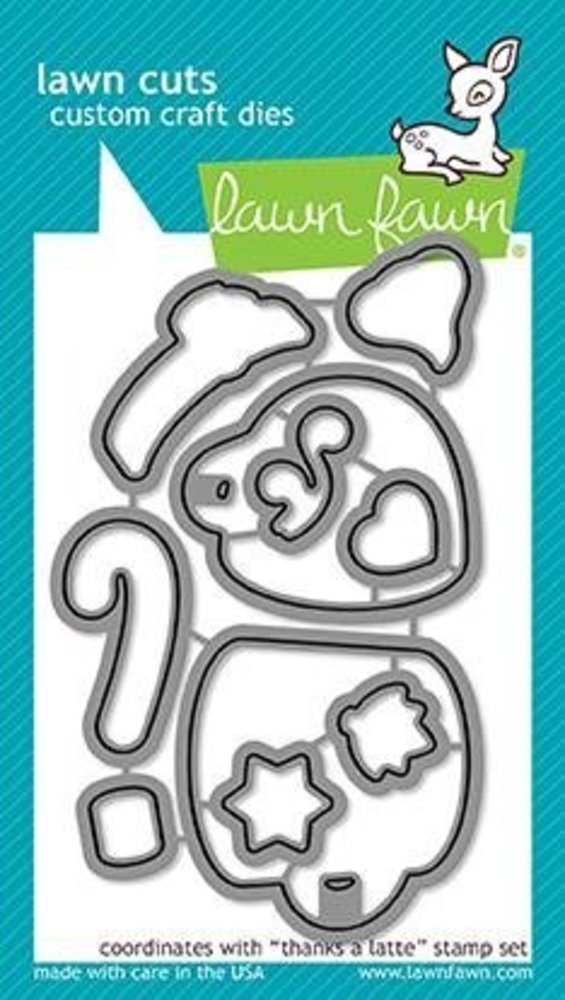 Lawn Fawn Thanks A Latte Dies (LF1762)