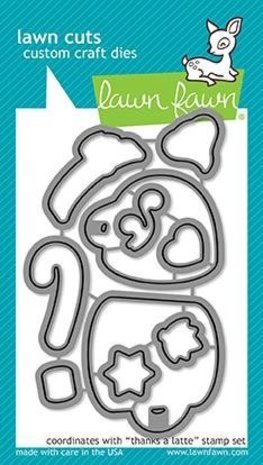 Lawn Fawn Thanks A Latte Dies (LF1762)