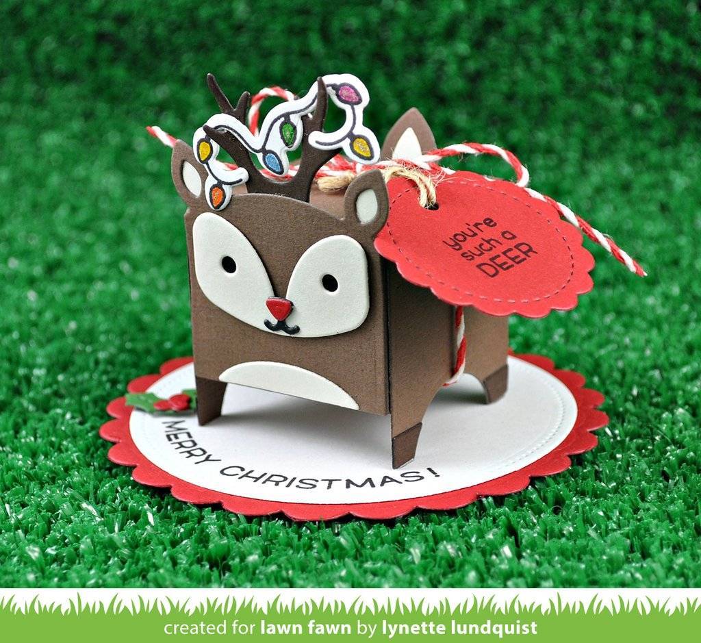 Lawn Fawn Tiny Gift Box Deer AddOn Dies (LF1790) Paperpads.nl