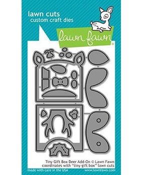 Lawn Fawn Tiny Gift Box Deer Add-On Dies (LF1790)