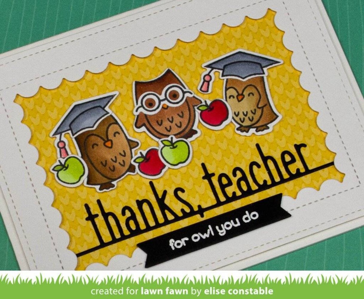 Lawn Fawn Thanks, Teacher Line Border Dies (LF1783) Lawn Fawn Thanks, Teacher Line Border Dies (LF1783)