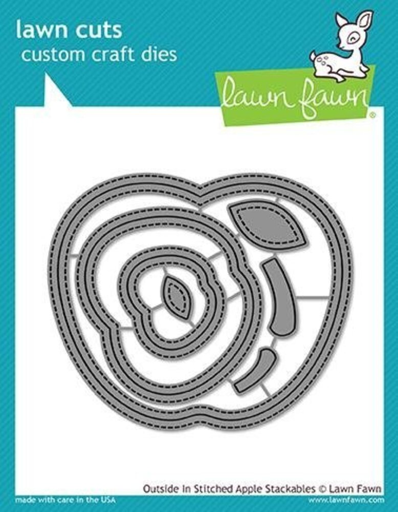 Lawn Fawn Outside In Stitched Apple Stackables Dies (LF1795) Lawn Fawn Outside In Stitched Apple Stackables Dies (LF1795)