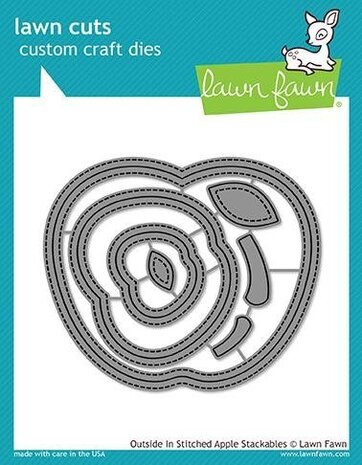 Lawn Fawn Outside In Stitched Apple Stackables Dies (LF1795) Lawn Fawn Outside In Stitched Apple Stackables Dies (LF1795)