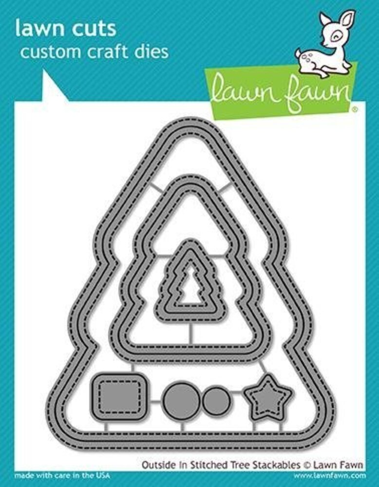 Lawn Fawn Outside In Stitched Christmas Tree Stackables Dies (LF1797) Lawn Fawn Outside In Stitched Christmas Tree Stackables Dies (LF1797)