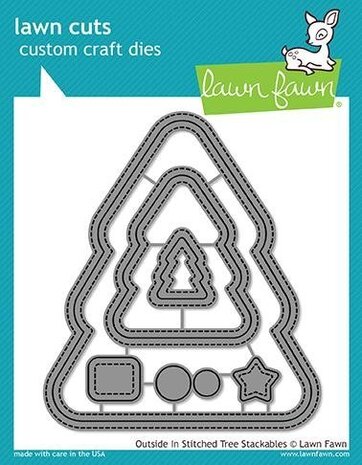 Lawn Fawn Outside In Stitched Christmas Tree Stackables Dies (LF1797) Lawn Fawn Outside In Stitched Christmas Tree Stackables Dies (LF1797)