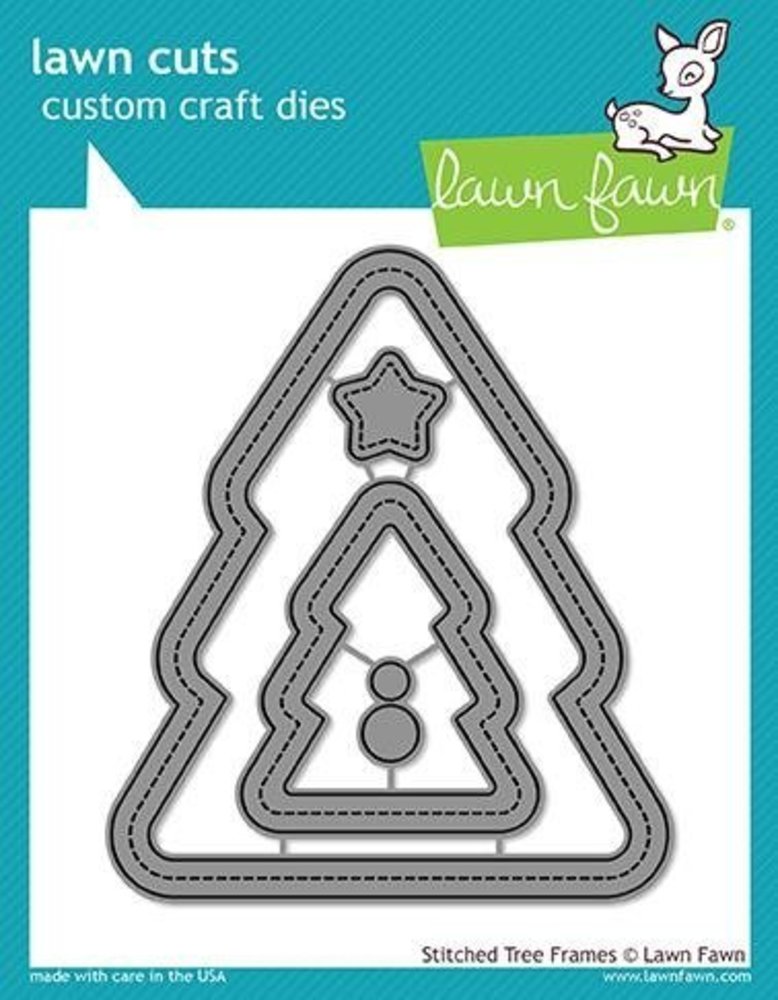 Lawn Fawn Stitched Christmas Tree Frames Dies (LF1798)