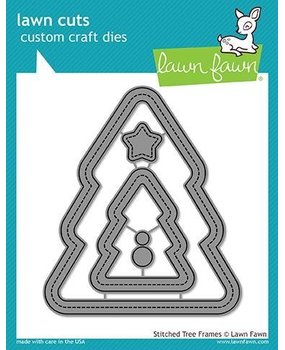 Lawn Fawn Stitched Christmas Tree Frames Dies (LF1798)