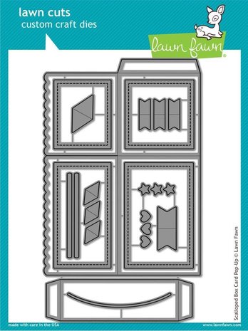 Lawn Fawn Scalloped Box Card Pop-Up Dies (LF1376)