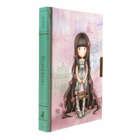 Gorjuss Rosebud Lockable Notebook (577GJ10)