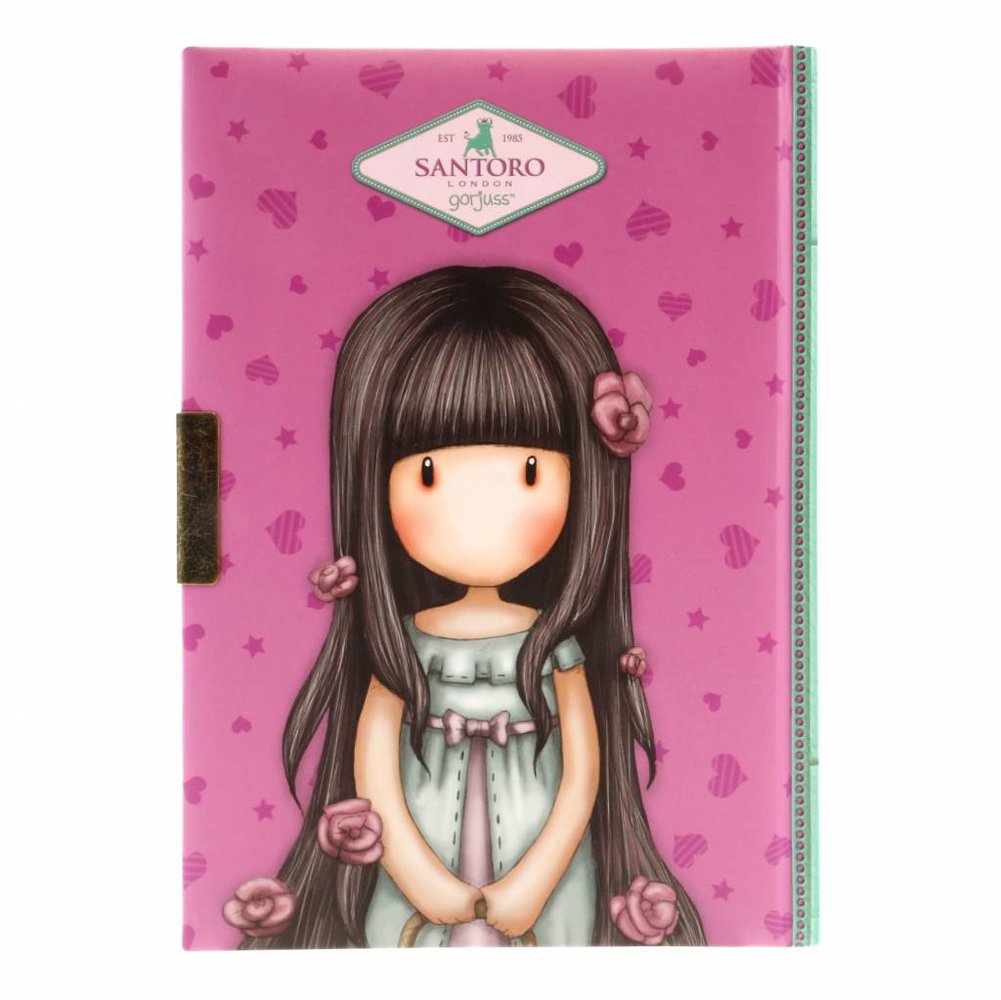Gorjuss Rosebud Lockable Notebook (577GJ10)