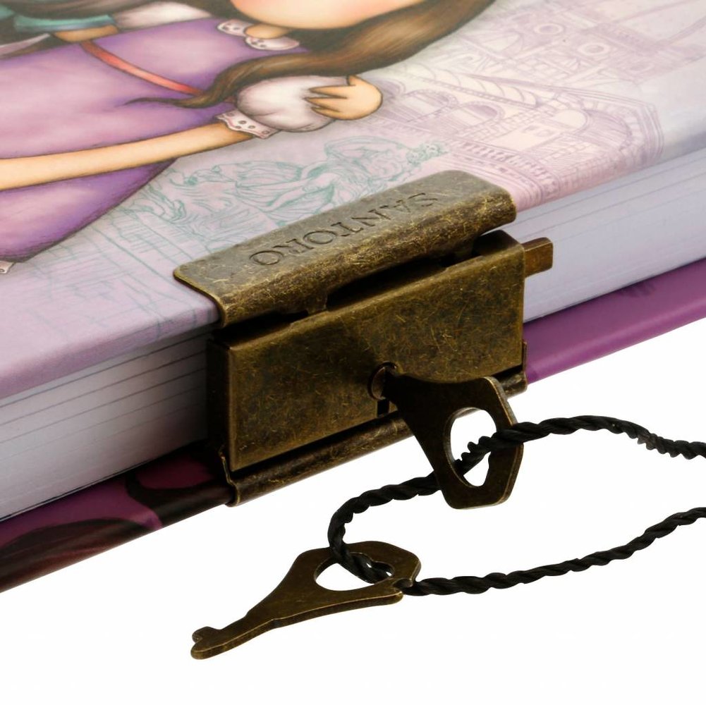 Gorjuss Friends Walk Together Lockable Notebook (577GJ09)