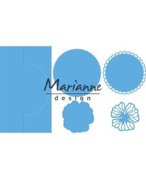 Marianne Design Creatable Anja's Vertical Folding Die Round (LR0570) Marianne Design Creatable Anja's Vertical Folding Die Round (LR0570)