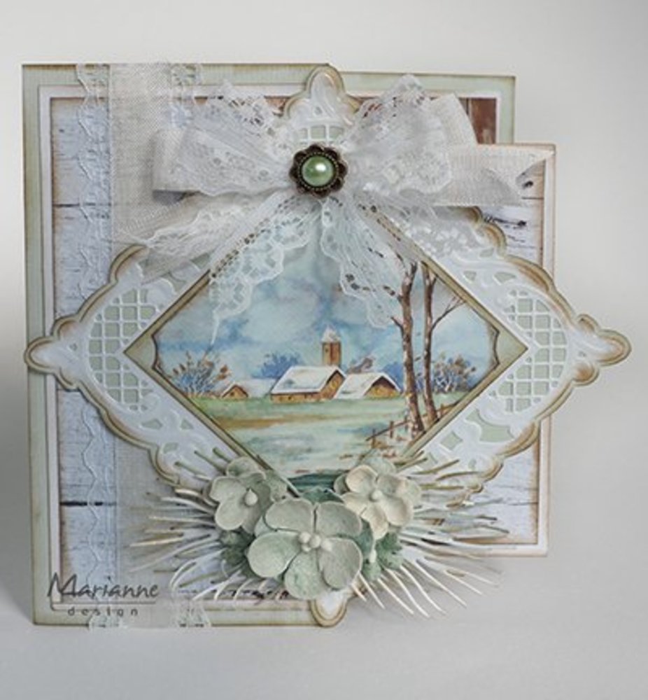 Marianne Design Creatable Anja's Vertical Folding Die Square (LR0571)