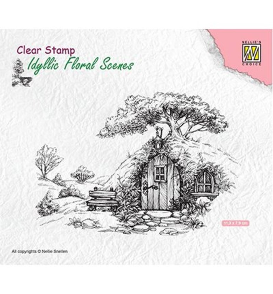 Nellie Snellen Scene With Old House Clear Stamp (IFS012) Nellie Snellen Scene With Old House Clear Stamp (IFS012)