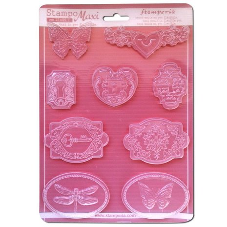 Stamperia Soft Maxi Mould Locks & Keys (K3PTA444) Stamperia Soft Maxi Mould Locks & Keys (K3PTA444)