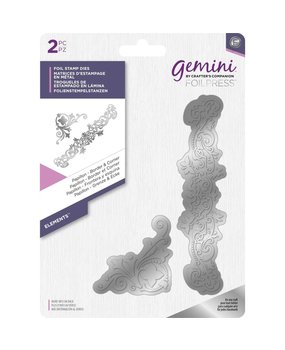 Gemini Foil Stamp Die Papillon Border & Corner (GEM-FS-ELE-PAPBC) Gemini Foil Stamp Die Papillon Border & Corner (GEM-FS-ELE-PAPBC)