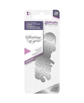 Gemini Foil Stamp Die Thinking of You (GEM-FS-EXP-THINK) Gemini Foil Stamp Die Thinking of You (GEM-FS-EXP-THINK)