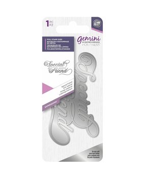 Gemini Foil Stamp Die Special Friend (GEM-FS-EXP-SPECF) Gemini Foil Stamp Die Special Friend (GEM-FS-EXP-SPECF)