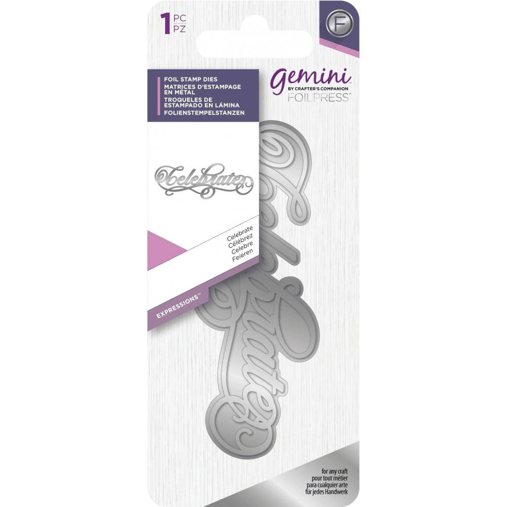 Gemini Foil Stamp Die Celebrate (GEM-FS-EXP-CEL)