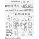 My Favorite Things Friends at First Sip Clear Stamps (BB-66)