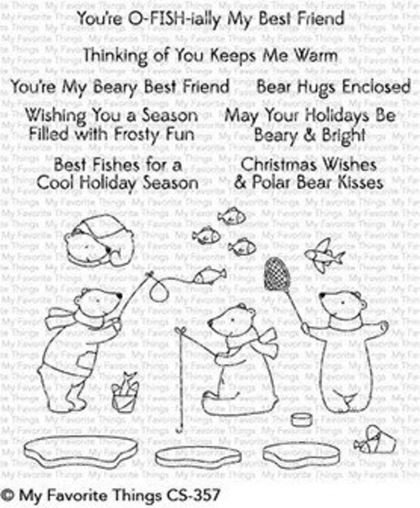My Favorite Things Beary Best Friends Clear Stamps (CS-357)