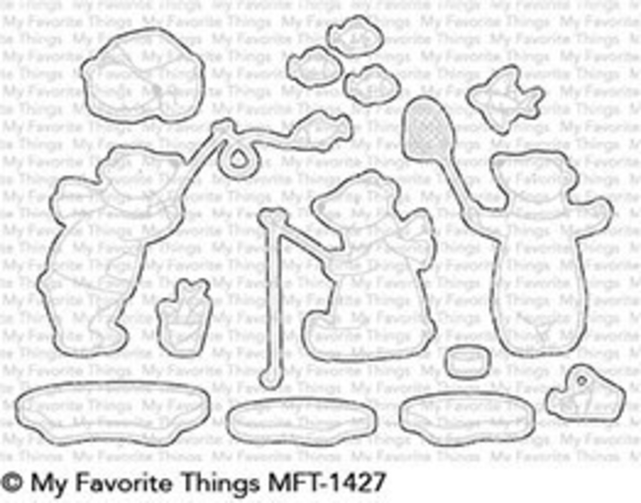 My Favorite Things Beary Best Friends Clear Stamps (CS-357)