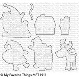 My Favorite Things Die-Namics Here Comes Santa Claus (MFT-1411)