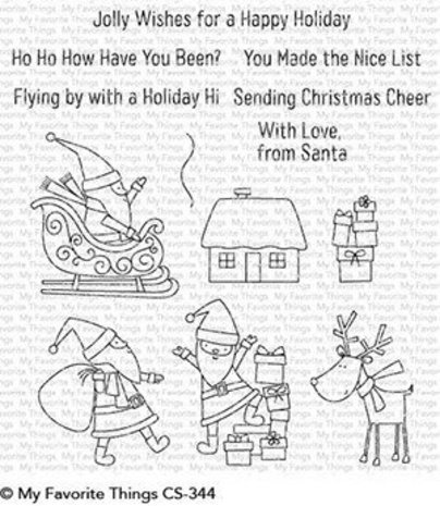 My Favorite Things Here Comes Santa Claus Clear Stamps (CS-344)
