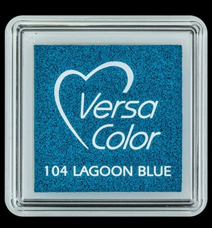 Tsukineko VersaColor 1 Inch Cube Ink Pad Lagoon Blue (VS-104)