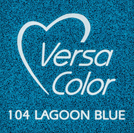 Tsukineko VersaColor 1 Inch Cube Ink Pad Lagoon Blue (VS-104)