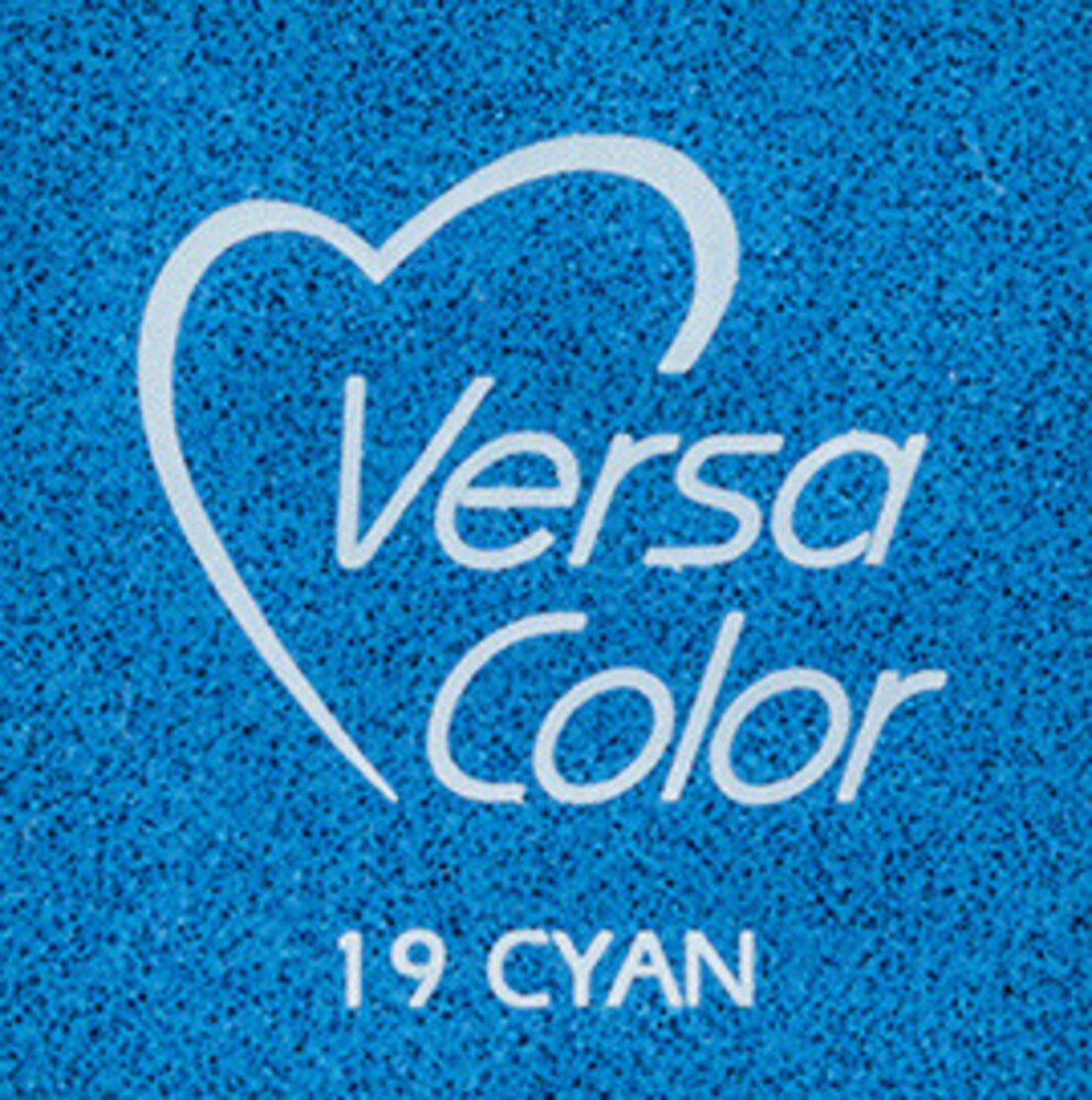 Tsukineko VersaColor 1 Inch Cube Ink Pad Cyan (VS-19)