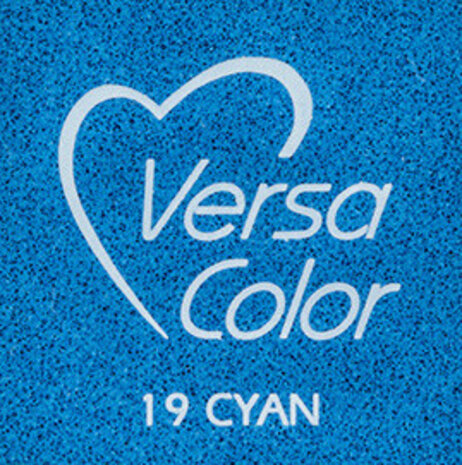 Tsukineko VersaColor 1 Inch Cube Ink Pad Cyan (VS-19)