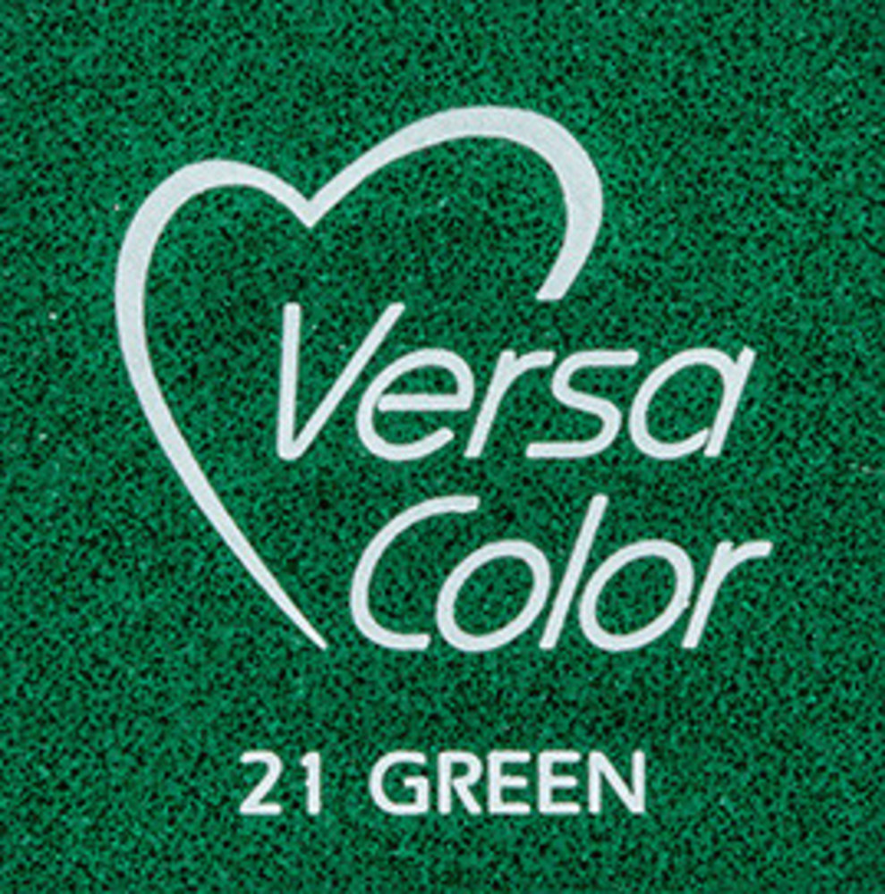 Tsukineko VersaColor 1 Inch Cube Ink Pad Green (VS-21) Tsukineko VersaColor 1 Inch Cube Ink Pad Green (VS-21)