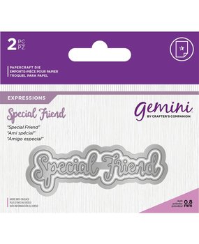 Gemini Special Friend Words Metal Die (GEM-MD-E-W-59) Gemini Special Friend Words Metal Die (GEM-MD-E-W-59)