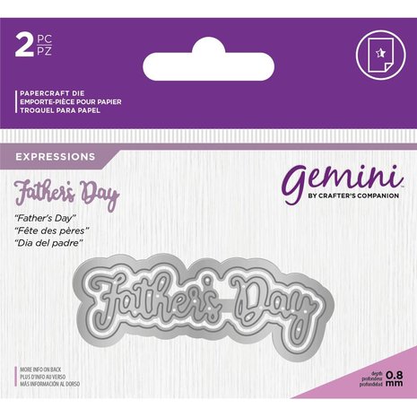 Gemini Father's Day Words Metal Die (GEM-MD-E-W-53)