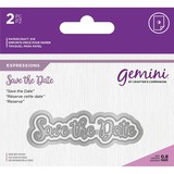 Gemini Save The Date Words Metal Die (GEM-MD-E-W-51)