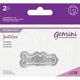 Gemini Invitation Words Metal Die (GEM-MD-E-W-46)