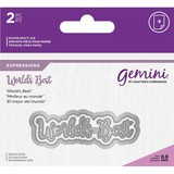 Gemini World's Best Words Metal Die (GEM-MD-E-W-44)