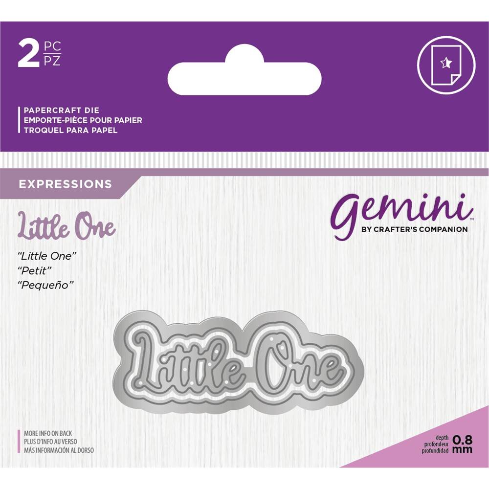 Gemini Little One Words Metal Die (GEM-MD-E-W-34) Gemini Little One Words Metal Die (GEM-MD-E-W-34)