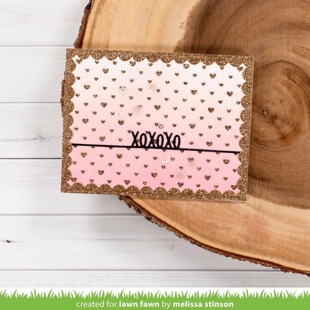 Lawn Fawn Polka Heart Backdrop: Landscape Die (LF1830) Lawn Fawn Polka Heart Backdrop: Landscape Die (LF1830)