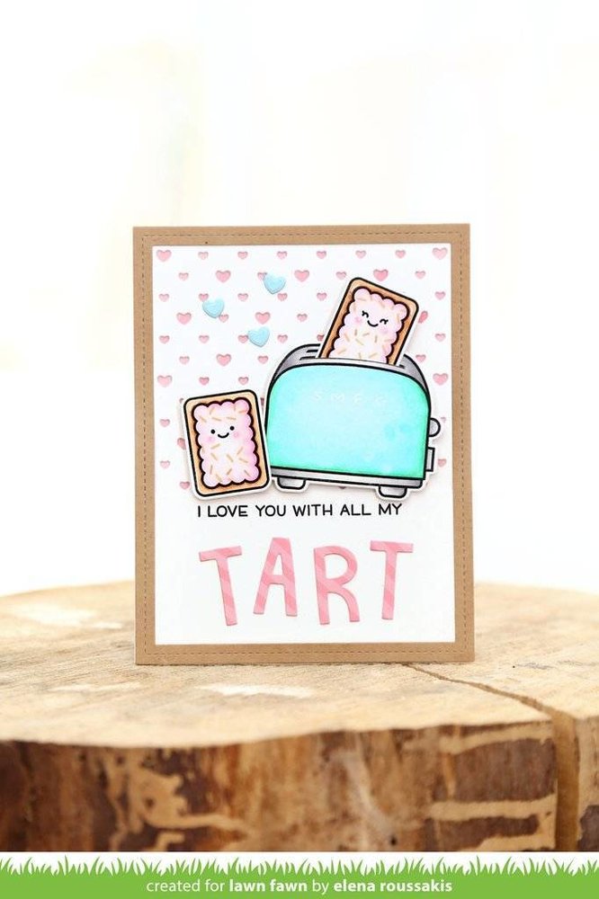 Lawn Fawn Polka Heart Backdrop: Landscape Die (LF1830) Lawn Fawn Polka Heart Backdrop: Landscape Die (LF1830)